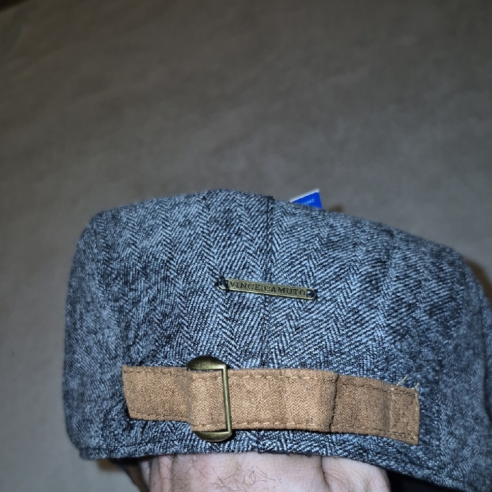 Vince Camuto Men's Gray Herringbone Hat - Picture 3 of 5